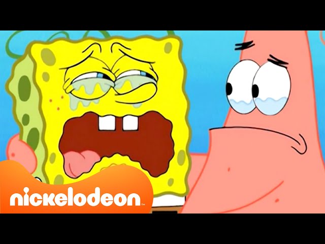 SpongeBob | Postacie ze SpongeBoba płaczą przez 90 minut 😭 | Nickelodeon Polska