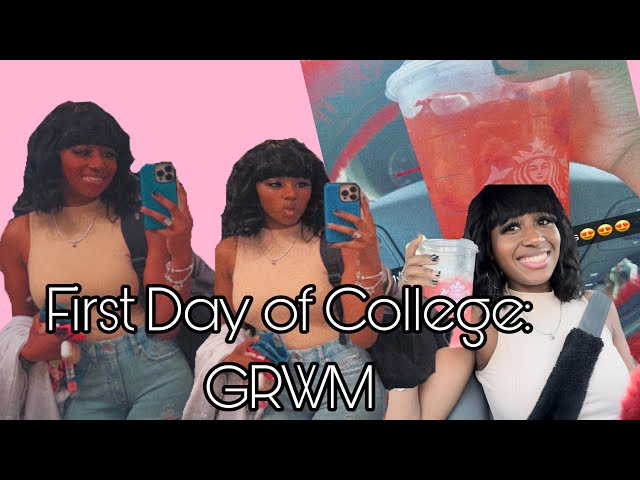 GRWM First Day of College #firstdayofcollege #collegelife #grwm #fyp