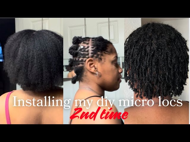 Installing my DIY micro braid locs | 2nd time | start to finish | what I learned this time around