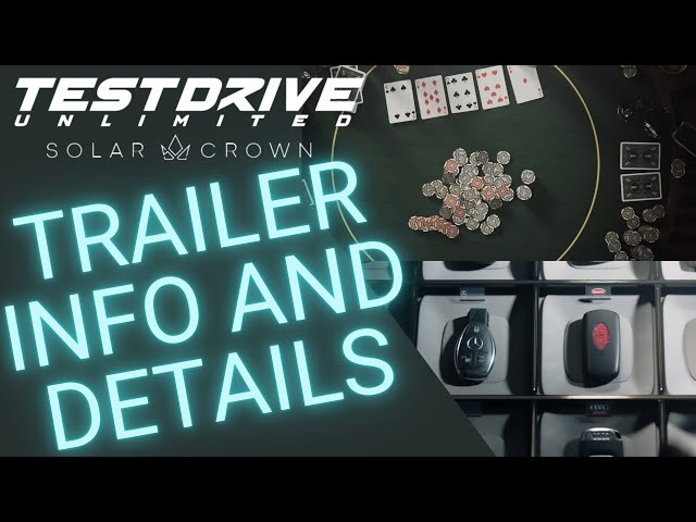 Test Drive Unlimited Solar Crown - Trailer details you missed in 5 minutes