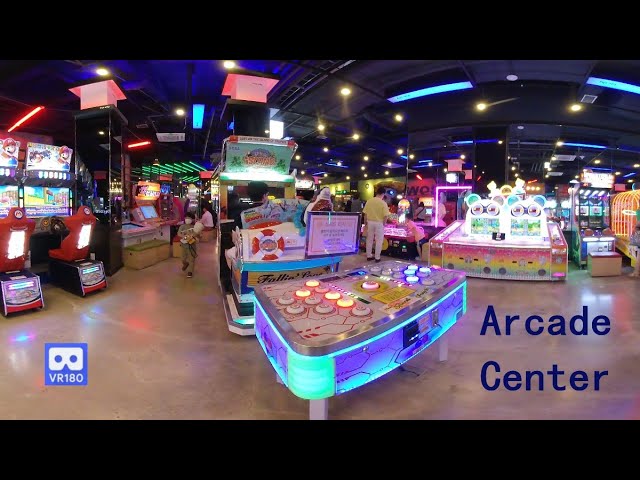 3D 180VR 4K One of Best Arcade Center 😍😍 Namco, Sega, Nintendo Racing & Gun Rail Shooting Games