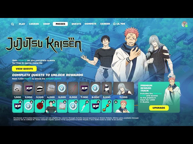 FREE SKINS for EVERYONE! (Fortnite x Jujutsu Kaisen)