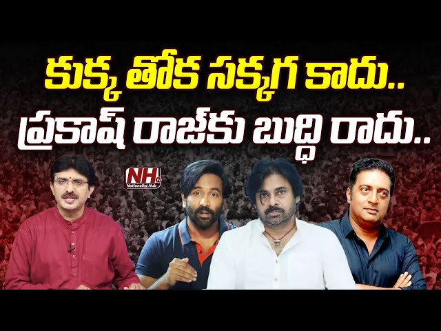 కుక్క తోక సక్కగ కాదు.. ప్రకాష్ రాజ్ కు బుద్ధి రాదు  Prakash Raj | Manchu Vishnu | Pawan Kalyan  NHTV