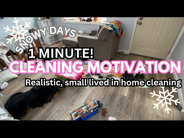 ⛄️LET IT SNOW ⛄️ REALISTIC, SPEED CLEANING MOTIVATION, CLEAN WITH ME, small house, SAHM, homemaker