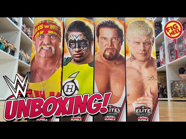 WWE Cody Rhodes, Diesel, Hurricane & Hulk Hogan 2025 Royal Rumble Elite Unboxing!