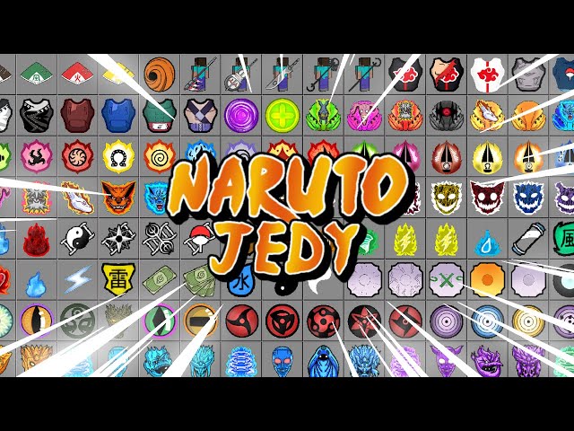 SAIU!!!NOVA ADDON NARUTO JEDY PARA MINECRAFT PE 1.21.51 COM 500 MODOS DIFERENTES!😱😱😱(JEDY V5.3)