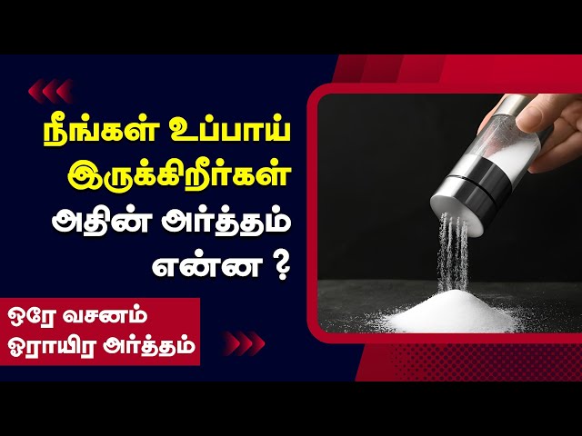 நீங்கள் பூமிக்கு உப்பாயிருக்கிறீர்கள் | Tamil Christian Message | PETER MADHAVAN | BIBLE SCHOOL