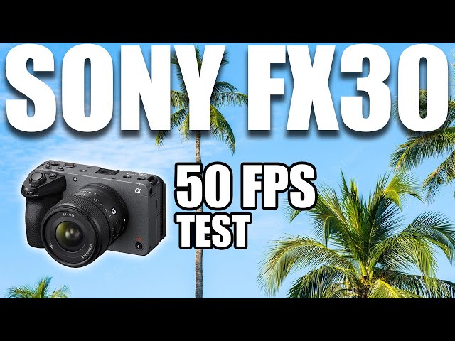 Sony FX30 50fps Test Footage - SLOG3 Slow Motion