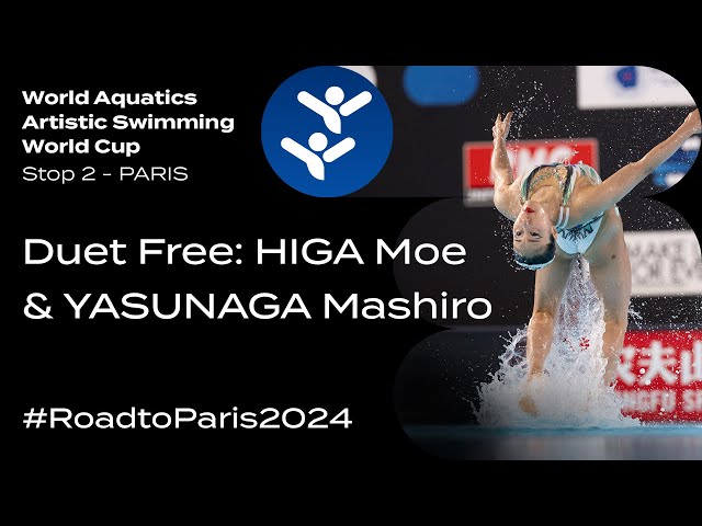 🇯🇵 HIGA Moe & 🇯🇵 YASUNAGA Mashiro with a new routine in Paris