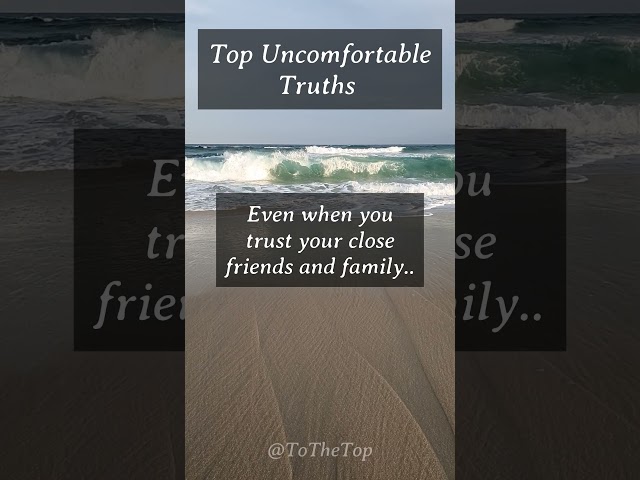 Uncomfortable Truth #3 #shorts #reality #truth #motivation #trending  #youtubeshorts