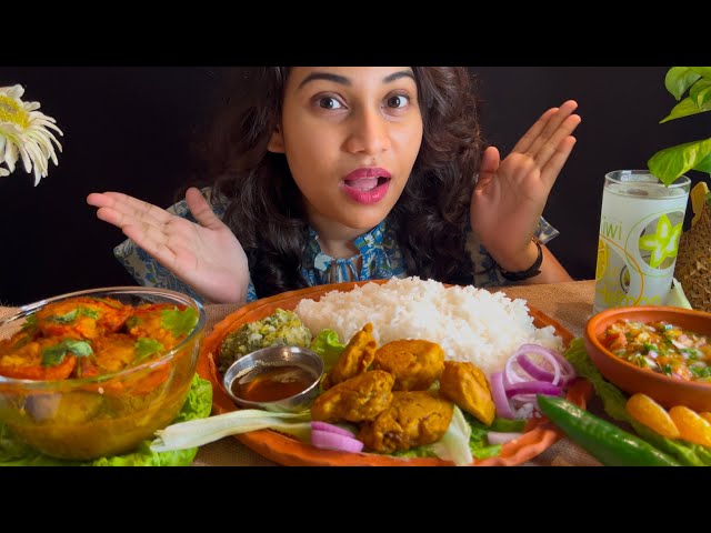 EATING SHOW | RICE, MACHER TELER BORA, LAU SHAK BHAPA, TOMATO BHARTA, SPICY EGG CURRY | MUKBANG