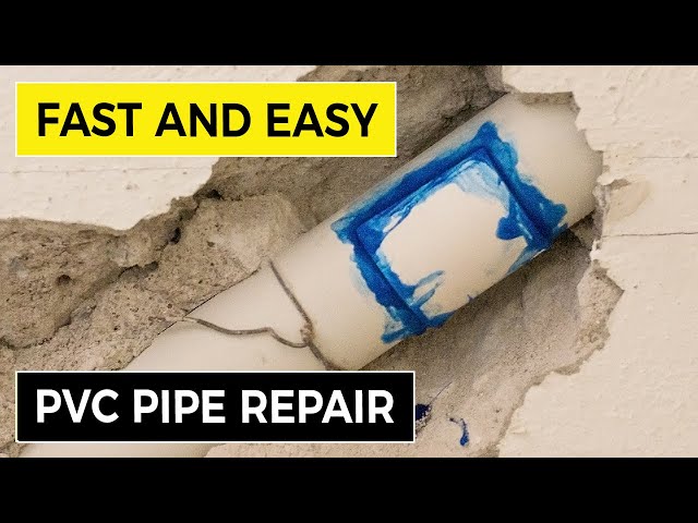 A Fast and Easy PVC Pipe Repair (Low Pressure Line) 🧰