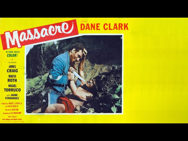 Massacre 🎬 HD English Full Movie | Western | 大屠杀 |Dane Clark,James Craig,Martha Roth