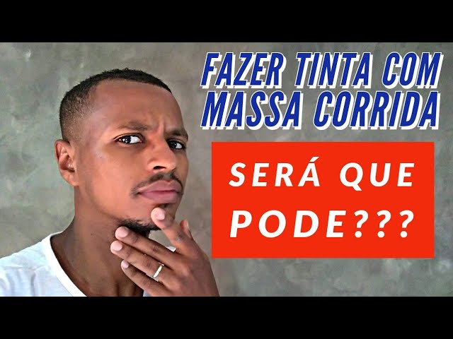 Fazer tinta com massa corrida pode?