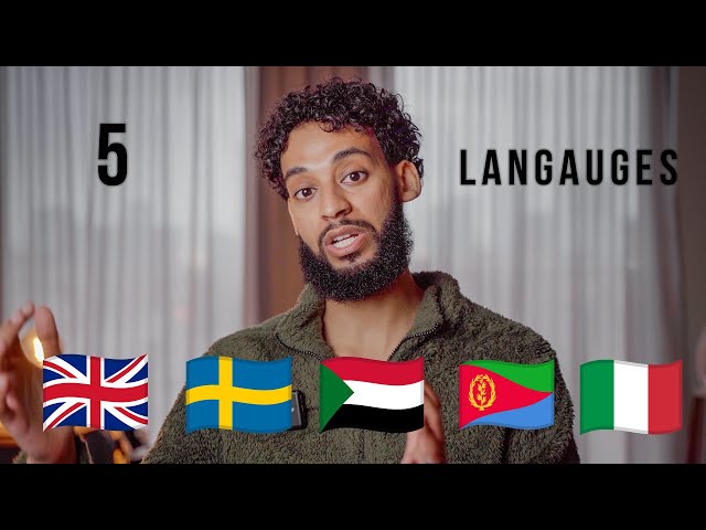 Polyglot Speaks in 5 Languages and 10 Accents (English, Swedish, Arabic, Tigrigna, Italian)