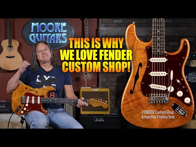 A Koa Thinline Strat? Only from Fender's Custom Shop!