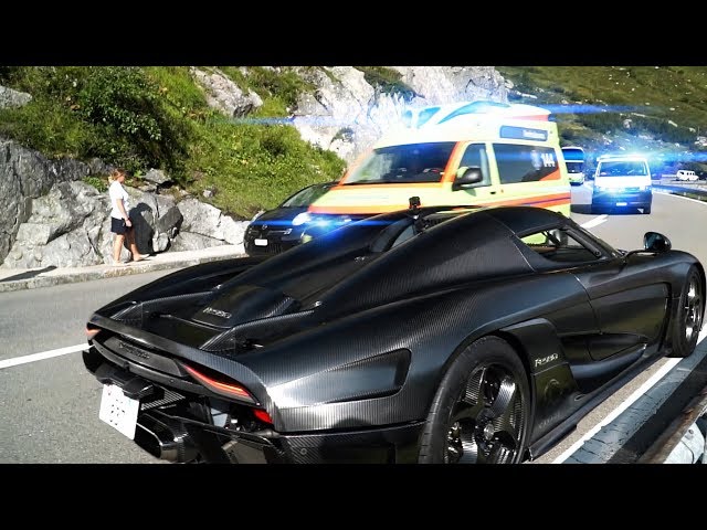 🚨 Koenigsegg Regera clearing emergency lane in the Swiss Alps 🇨🇭