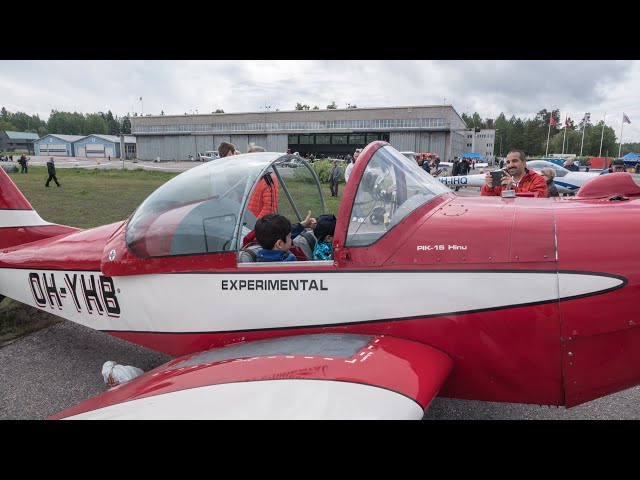 Glider tow to Malmi (EFHF) Fly-in, 2019 (360-degree video)