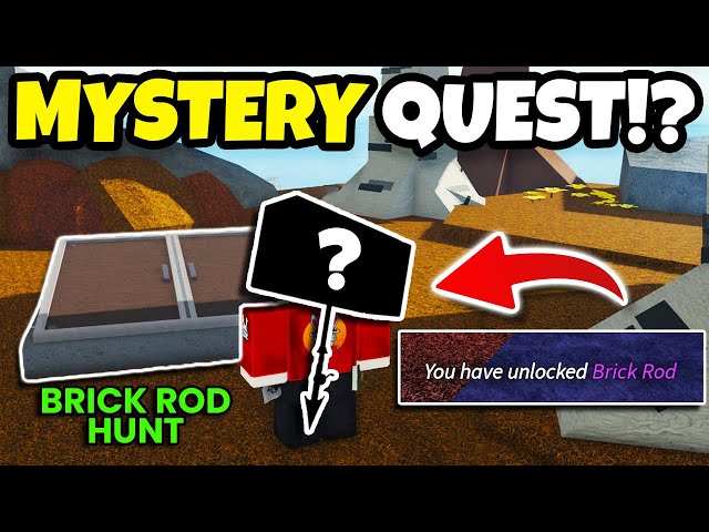 The SECRET BRICK ROD QUEST HUNT In FISCH Roblox!