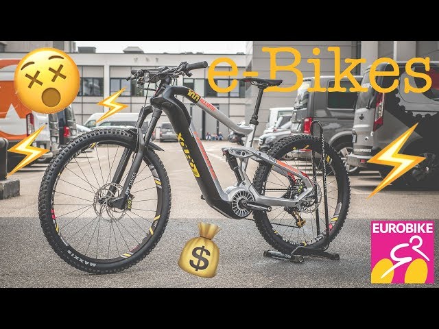 the best e-MOUNTAINBIKES for 2018/2019 in DETAIL from the EUROBIKE [4K]