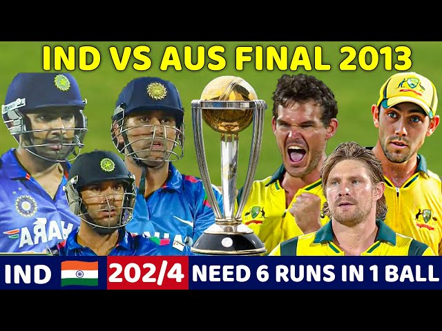 INDIA VS AUSTRALIA T20 FINAL 2013 | FULL MATCH HIGHLIGHTS | MOST THRILLING MATCH EVER 😱🔥