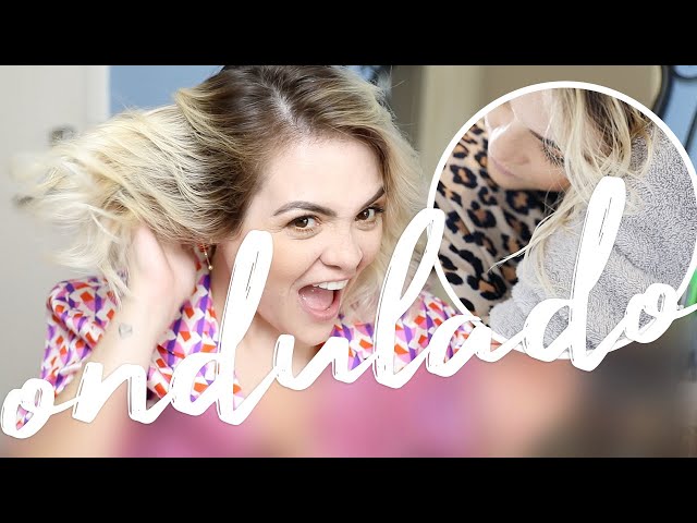 FINALIZAÇÃO CABELO ONDULADO COM TOALHA (SEM MODELADOR DE CACHOS!) • Karol Pinheiro