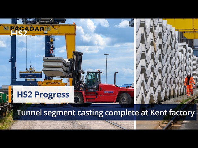 HS2 tunnel segment casting complete at Isle of Grain factory