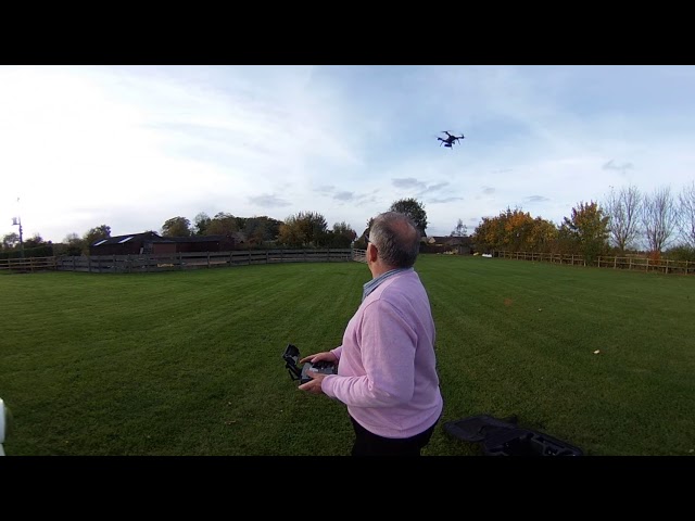 Spatial Audio Test using a Drone and Ricoh Theta V Camera with Microphone Accessory