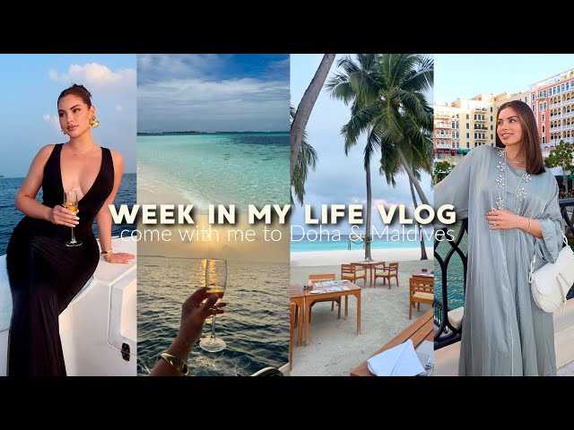 weekly vlog♡ I went on my DREAM vacation to the Maldives & Doha! Modest Clothing Haul & More