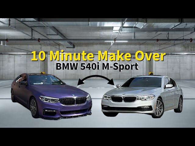 FROM STOCK - NOT / BMW 540i M-Sport Complete Makeover In 10 minutes!!