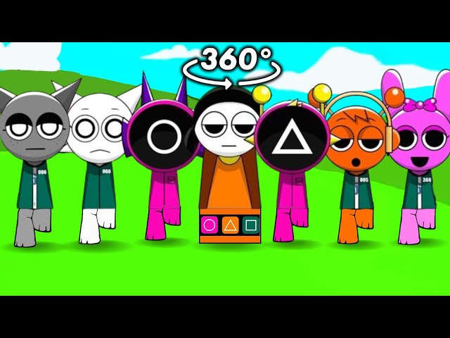 Sprunki dance meme but SQUID GAMES version | Incredibox Sprunki in 360º VR