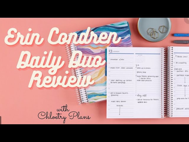 Erin Condren Daily Duo | Chloetry Plans #ErinCondren #2021Planner