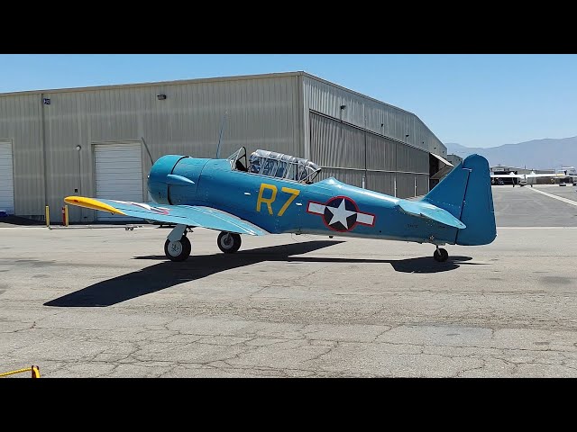 SNJ-5 Texan Returns from a Flight