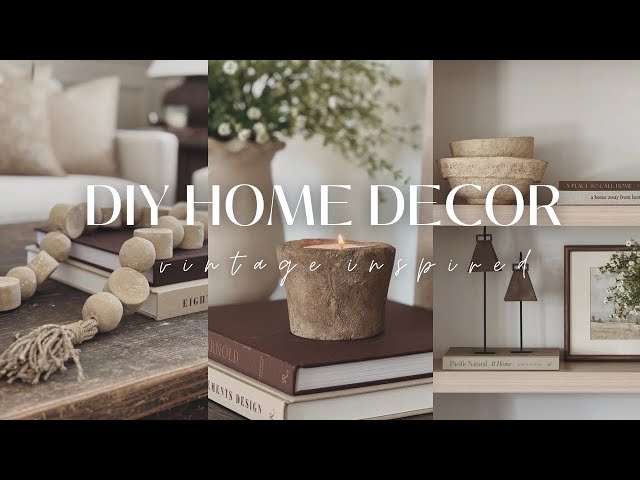 5 DIY Home Decor Ideas 2025 || Paper Mache Bowl, Vintage Mortar, Mortar Candle || Easy & Affordable