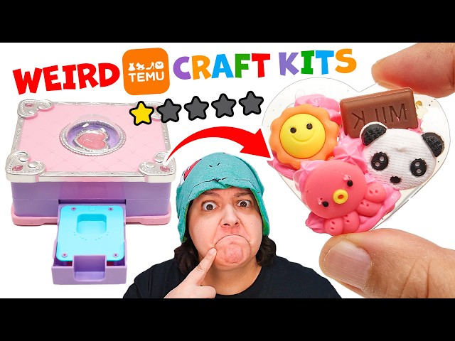 GUKA Craft?! Testing 3 Temu Craft Kits from Unicorns to Sticker DIY Machines