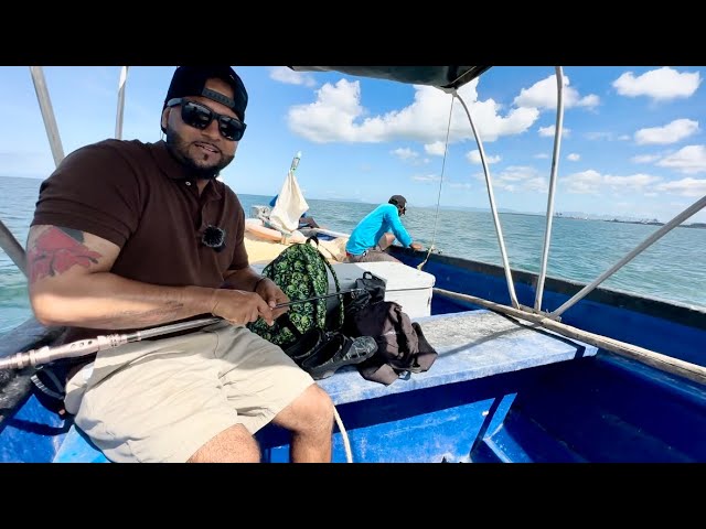 I WENT OFFSHORE FISHING IN THE GULF OF PARIA TRINIDAD !