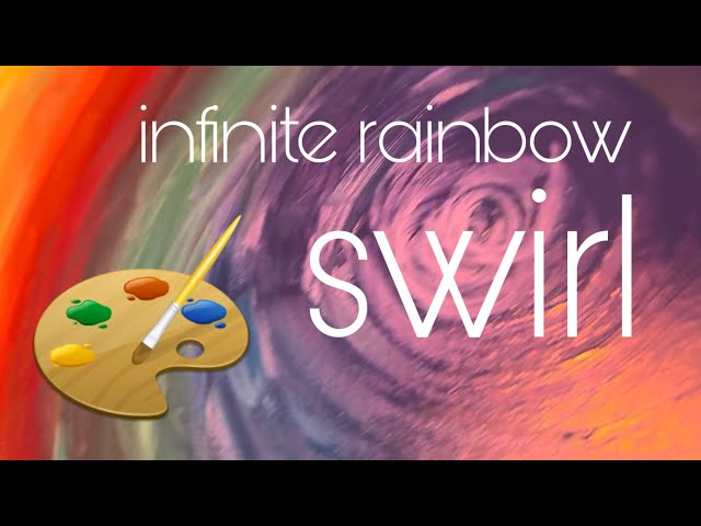 Infinite Rainbow Swirl 🌈 Painting 🎨