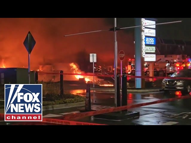 Plane crashes near Philadelphia mall in massive explosion