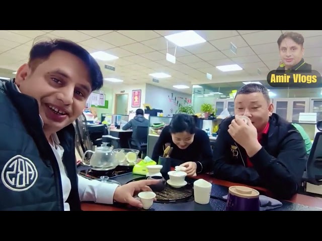 traditional chinese tea making with Friends at Work! 🍵 #china #tea #travel #vlogs