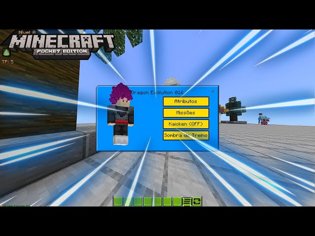 SAIU!!!NOVA MELHOR ADDON DE DRAGON BALL IGUAL AO DE PC PARA MINECRAFT PE!!😱😱😱(DragonEvolution016 V2)