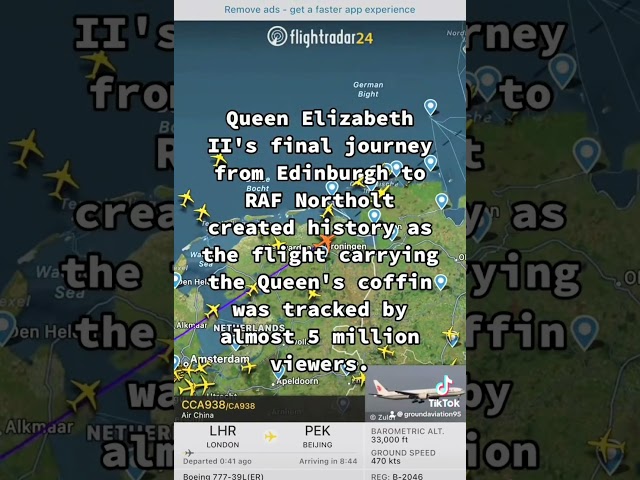 Final flight of Queen Elizabeth II #aviation #aviationlovers #airplane #airport #aviationgeek