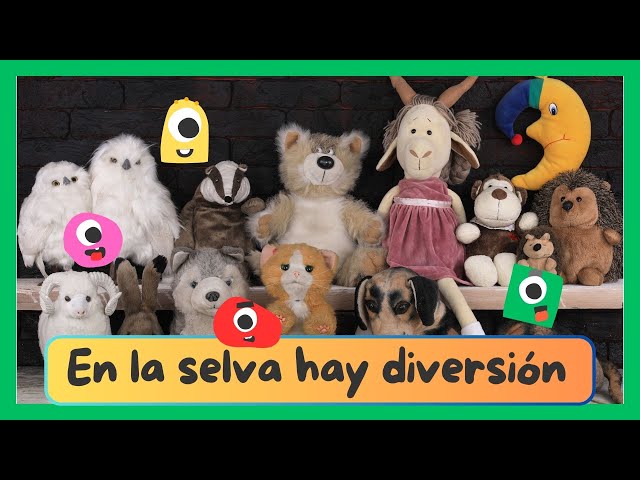 🌴🐯 En selva hay diversión🦊 🌴 - Canción divertida para niños con animales y números, para bailar.