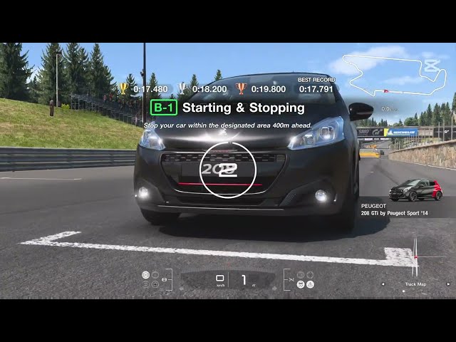 License Centre | B-1 | Starting & Stopping | My First Gran Turismo