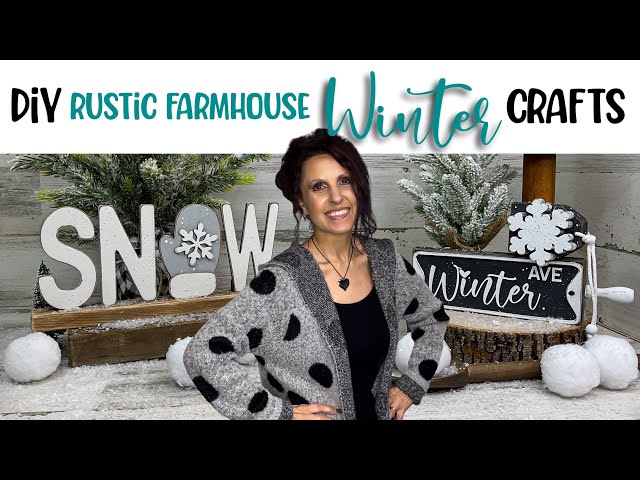 Let’s Make Some Winter Craft Fun! | DIY Rustic Farmhouse Winter Crafts | DIY Winter Craft Dupes 2025