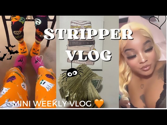 STRIPPER VLOG | MONEY COUNTS + BOO PARTY + COOK W ME + FIRST DATE KINDA NERVOUS