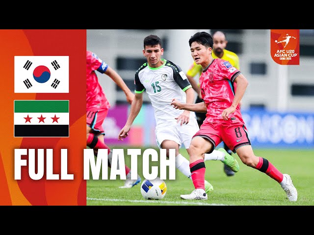 Korea Republic vs. Syria | Full Match | AFC U20 Asian Cup™ China 2025