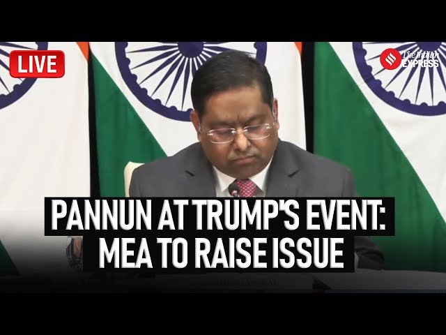 LIVE I MEA Responds to Khalistani Leader  Pannun's Presence at Trump's Event I Trump I Modi