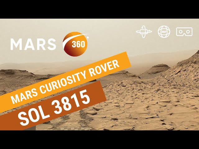 Mars 360: NASA's Mars Curiosity Rover - Sol 3815 (360video 8K)