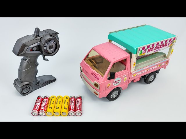 Unboxing RC Urban Trucks Ice Cream Car Shop Remote Control, Beko Truck Construction Car, Police Car