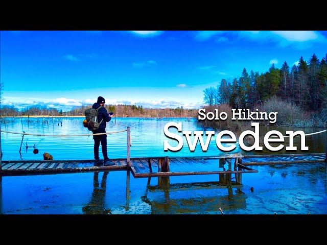 I Had to Cross This Ruined Bridge || Solo Hiking in Sweden